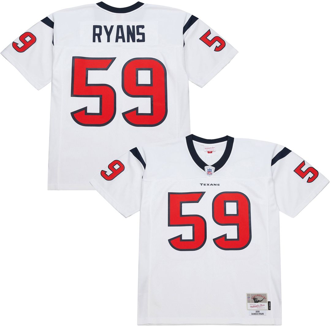 Men's Houston Texans DeMeco Ryans White 2006 Legacy Replica NFL Football Jersey - view 1