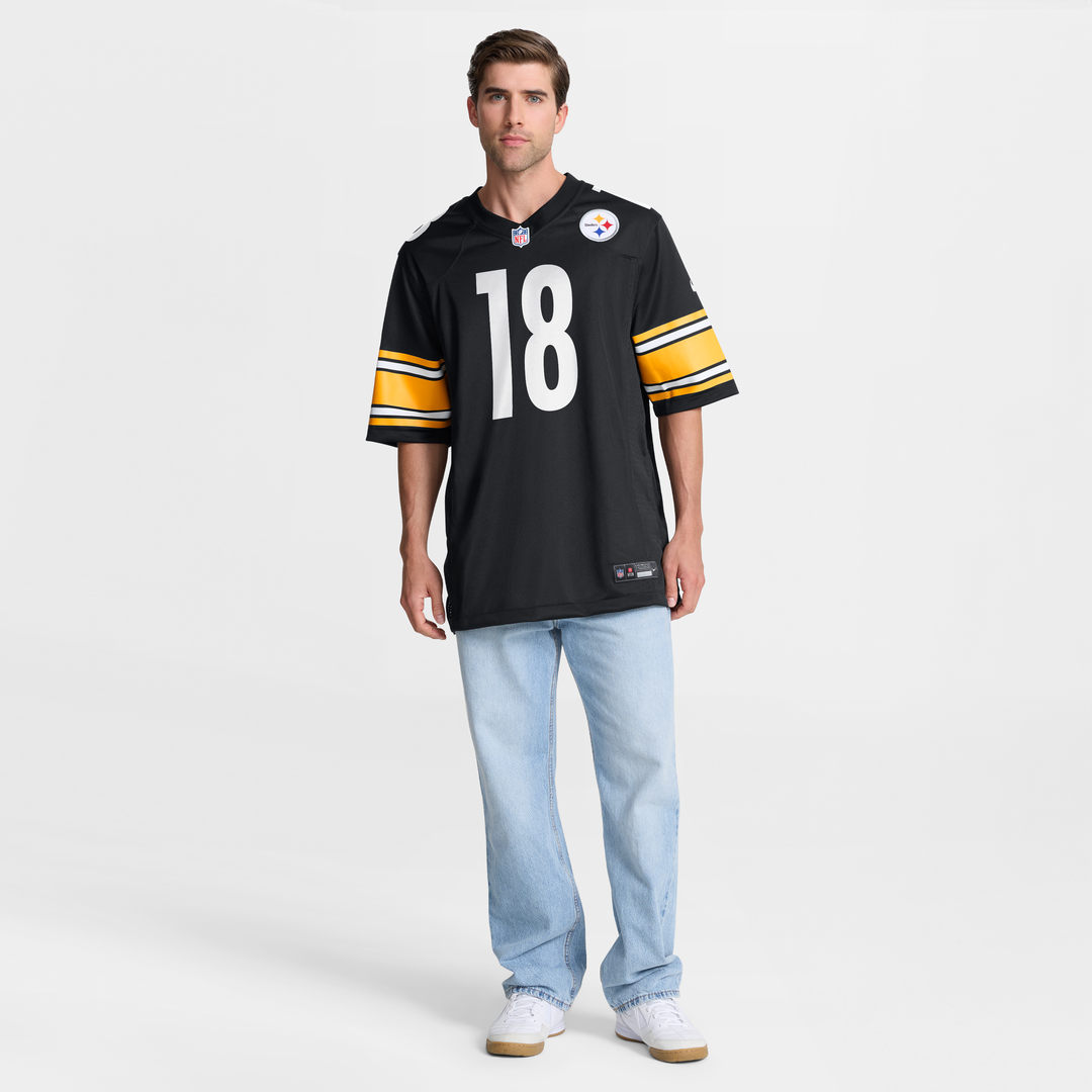 Men's Pittsburgh Steelers Will Howard Black Team Game NFL Football Jersey - view 7