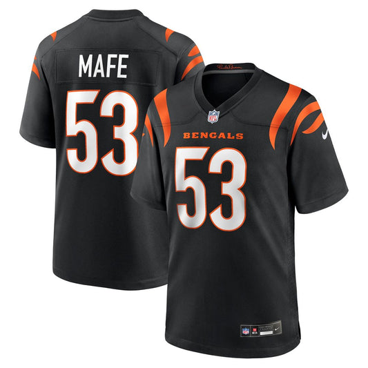 Men's Cincinnati Bengals Boye Mafe Black Team Game NFL Football Jersey - view 1