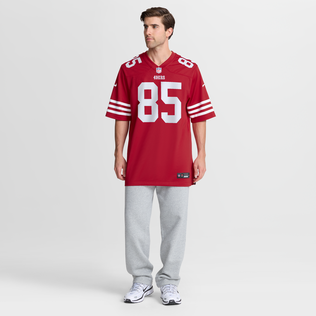 Men's San Francisco 49ers George Kittle Scarlet Team Game NFL Football Jersey - view 7