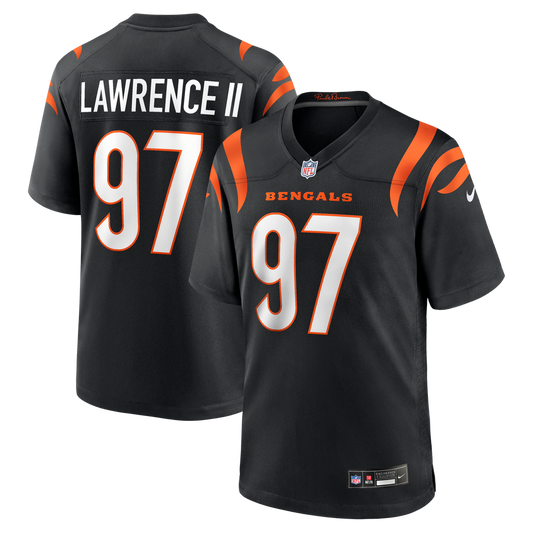 Men's Cincinnati Bengals Dexter Lawrence II Black Game NFL Football Jersey - view 1