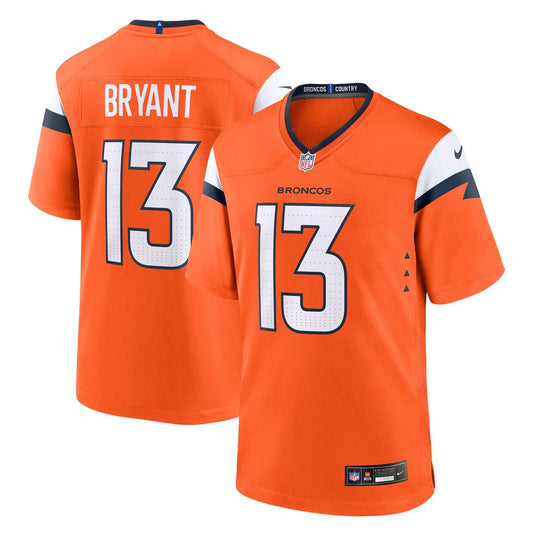 Men's Denver Broncos Pat Bryant Orange Team Game NFL Football Jersey - view 1