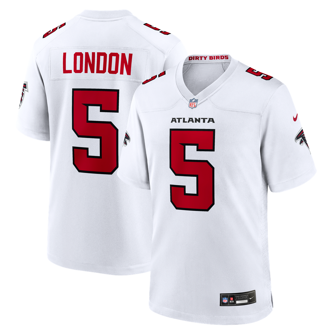 Men's Atlanta Falcons Drake London White Game NFL Football Jersey - view 1