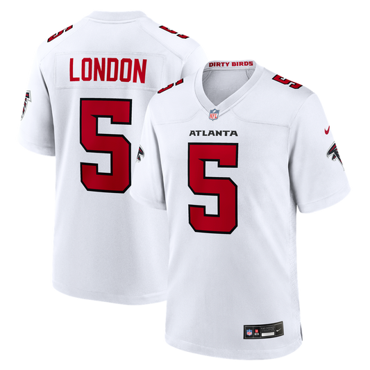 Men's Atlanta Falcons Drake London White Game NFL Football Jersey - view 1