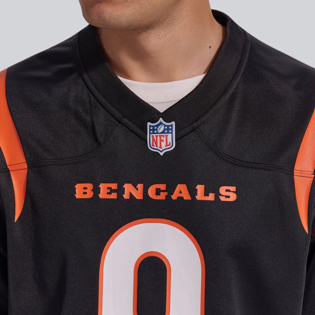 Men's Cincinnati Bengals Joe Burrow Black Player Game NFL Football Jersey - view 9