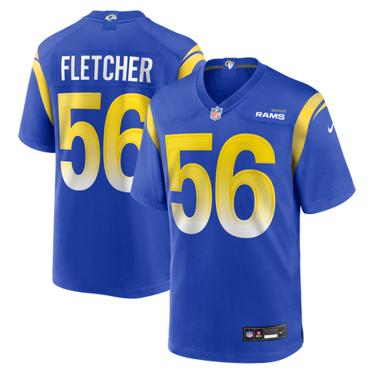 Men's Los Angeles Rams London Fletcher Royal Game NFL Football Jersey - view 1