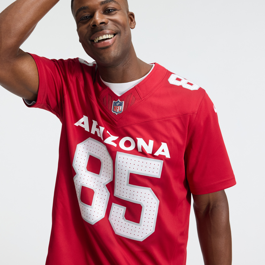 Men's Arizona Cardinals Trey McBride White Stitched Limited NFL Football Jersey - view 15