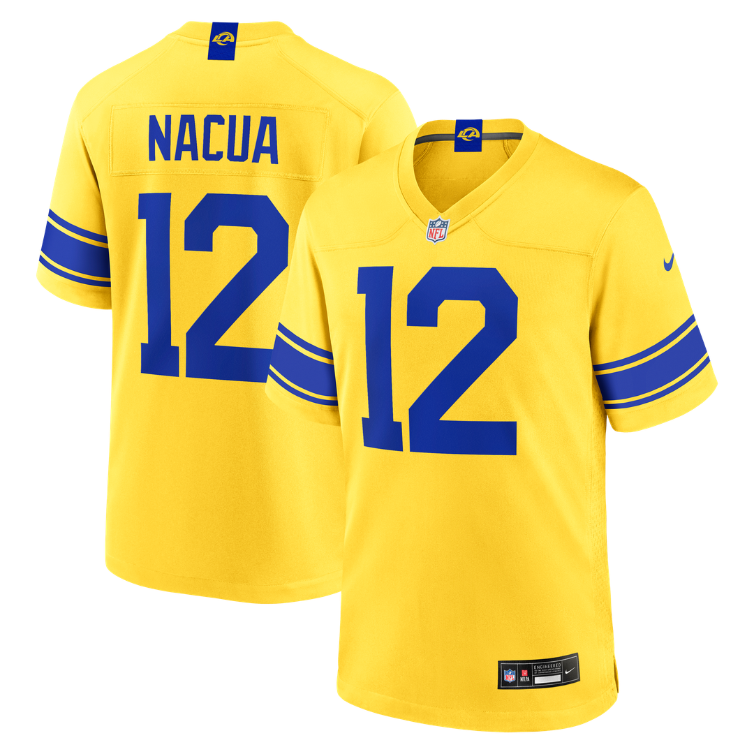 Men's Los Angeles Rams Puka Nacua Classic Sol Game NFL Football Jersey - view 1