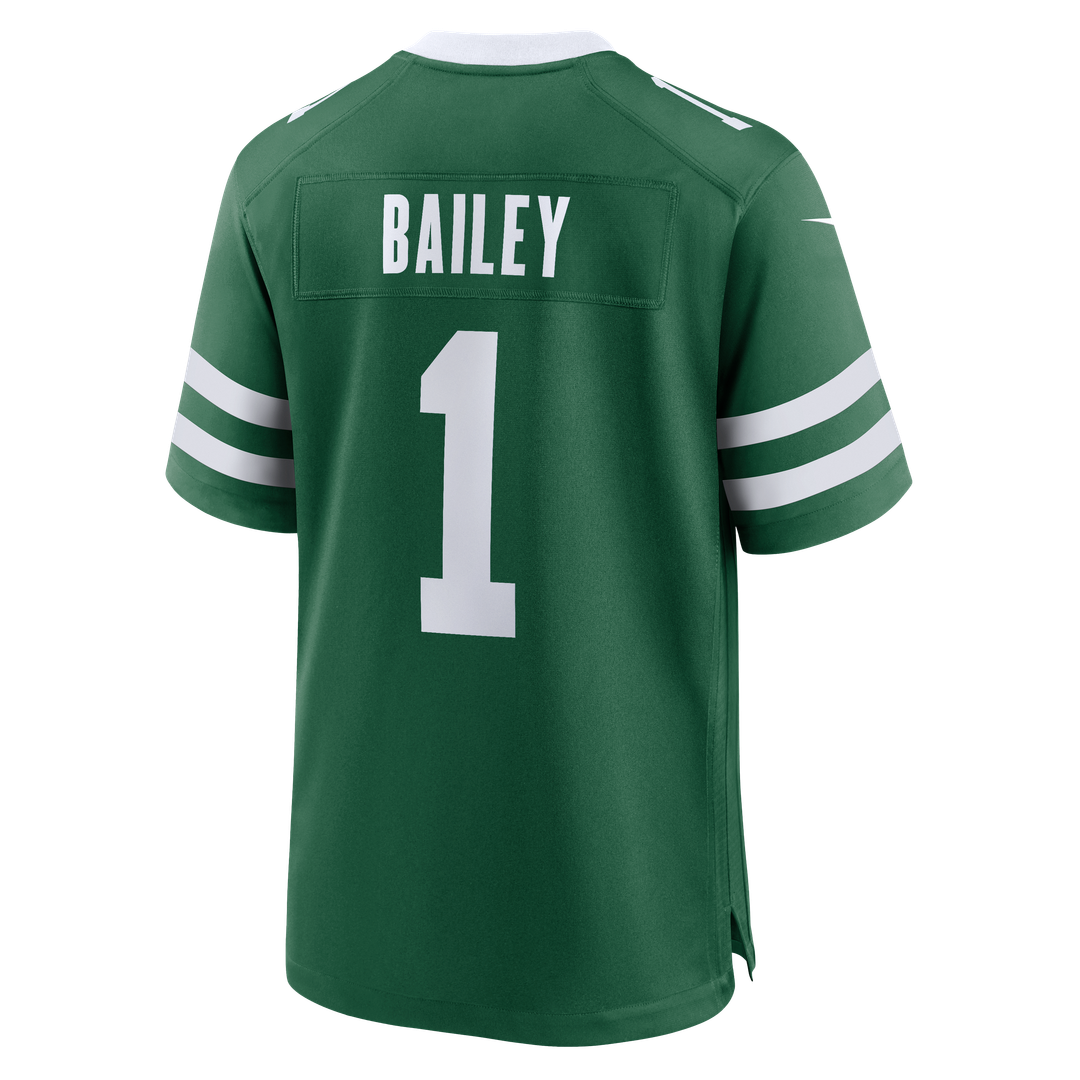 Men's New York Jets David Bailey Green Team Game NFL Football Jersey - view 9