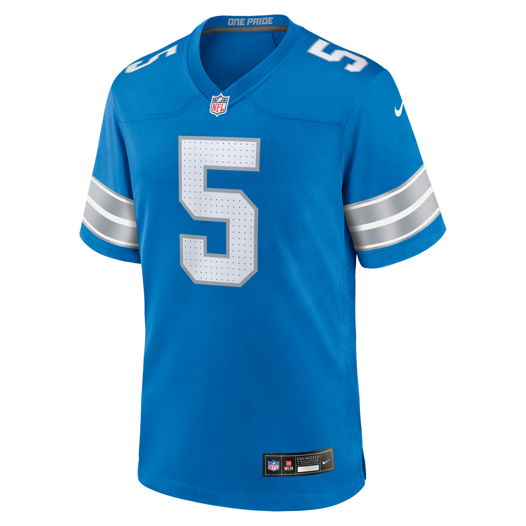 Men's Detroit Lions Teddy Bridgewater Blue Team Game NFL Football Jersey - view 2