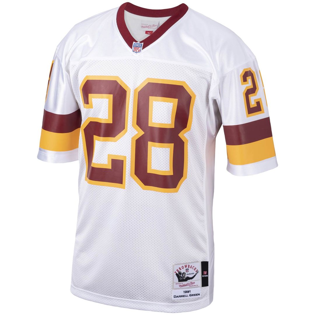 Men's Washington Football Team 1991 Darrell Green White Throwback NFL Football Jersey - view 2