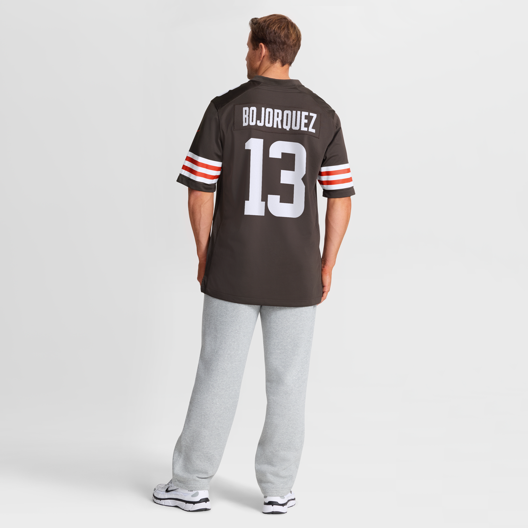 Men's Cleveland Browns Corey Bojorquez Brown Game NFL Football Jersey - view 8