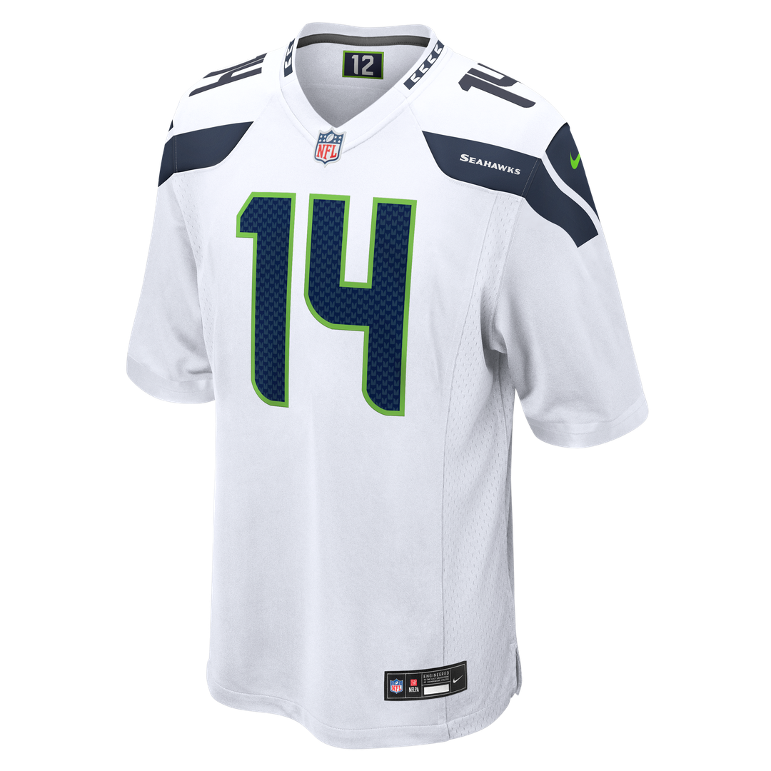 Men's Seattle Seahawks Sam Darnold White Game NFL Football Jersey - view 5