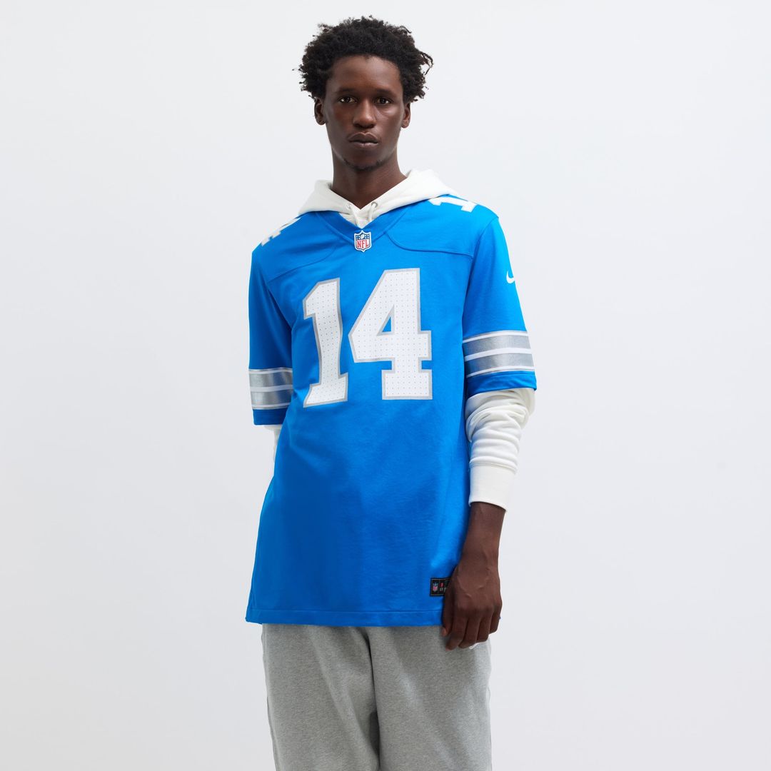 Men's Detroit Lions Amon-Ra St. Brown Blue Game NFL Football Jersey - view 4