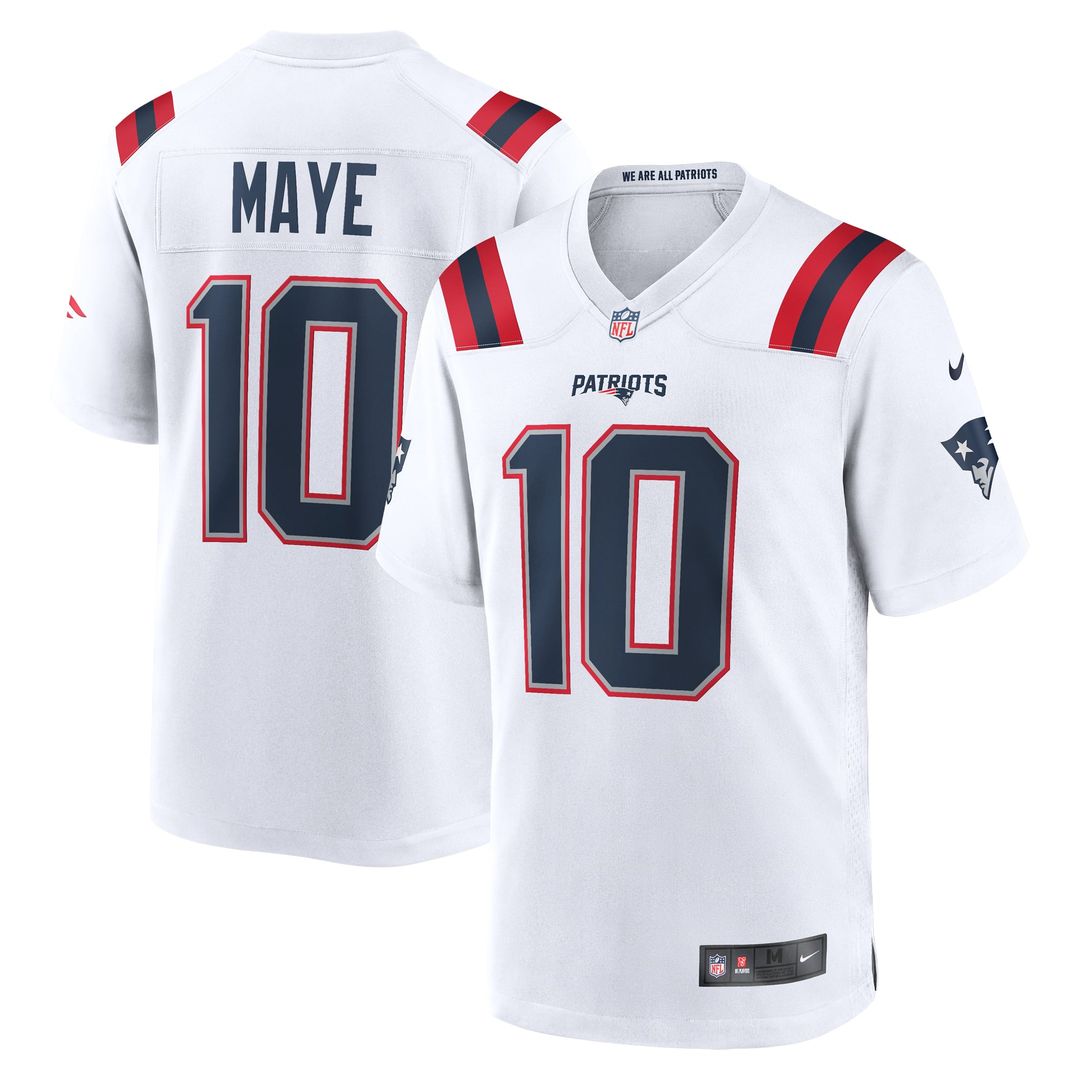 Men's New England Patriots Drake Maye Navy Player Game NFL Football Jersey - view 37