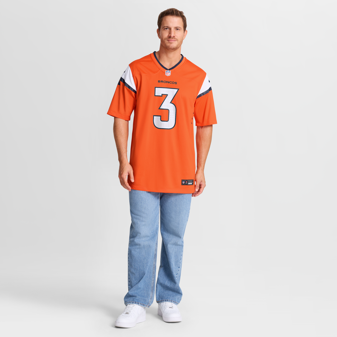 Men's Denver Broncos Wil Lutz Orange Team Game NFL Football Jersey - view 7