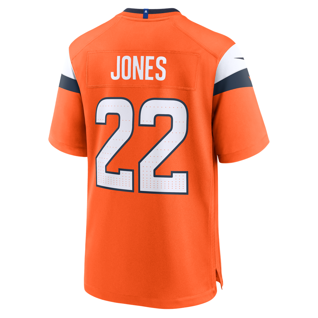 Men's Denver Broncos Brandon Jones Orange Team Game NFL Football Jersey - view 3