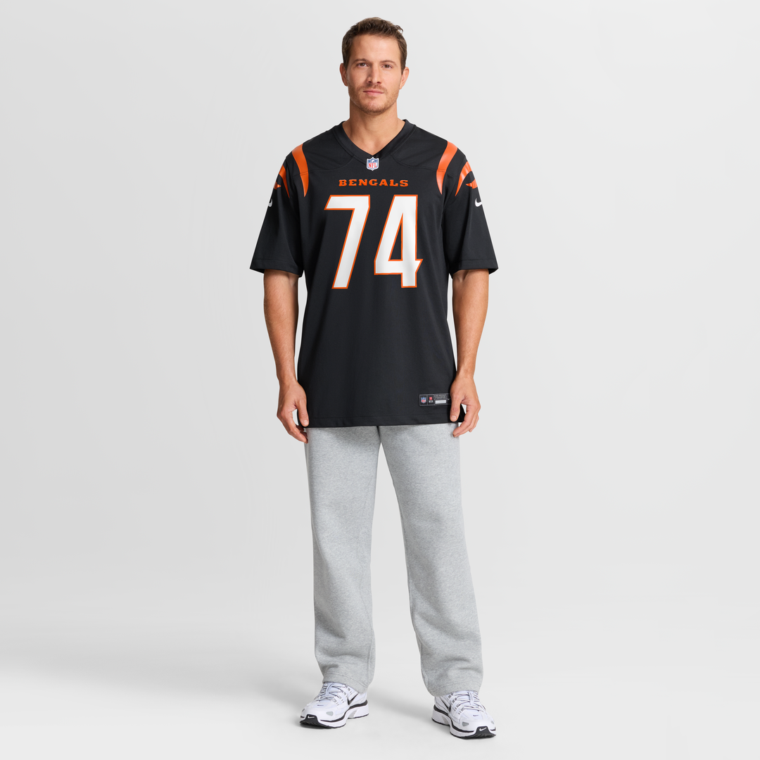 Men's Cincinnati Bengals Jalen Rivers Black Team Game NFL Football Jersey - view 7
