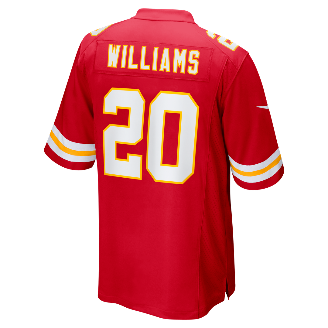 Men's Kansas City Chiefs Nohl Williams Red Team Game NFL Football Jersey - view 3