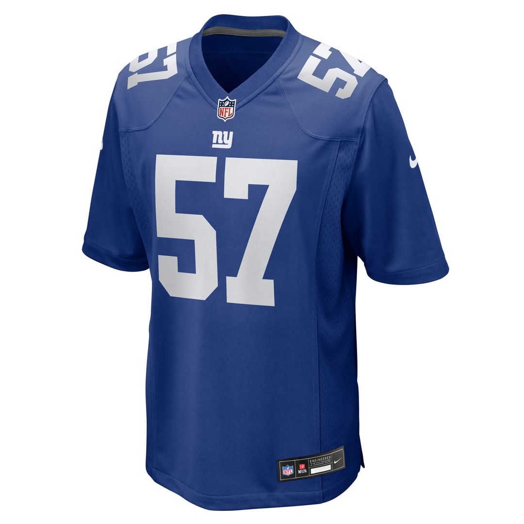 Men's New York Giants Chauncey Golston Royal Team Game NFL Football Jersey - view 2