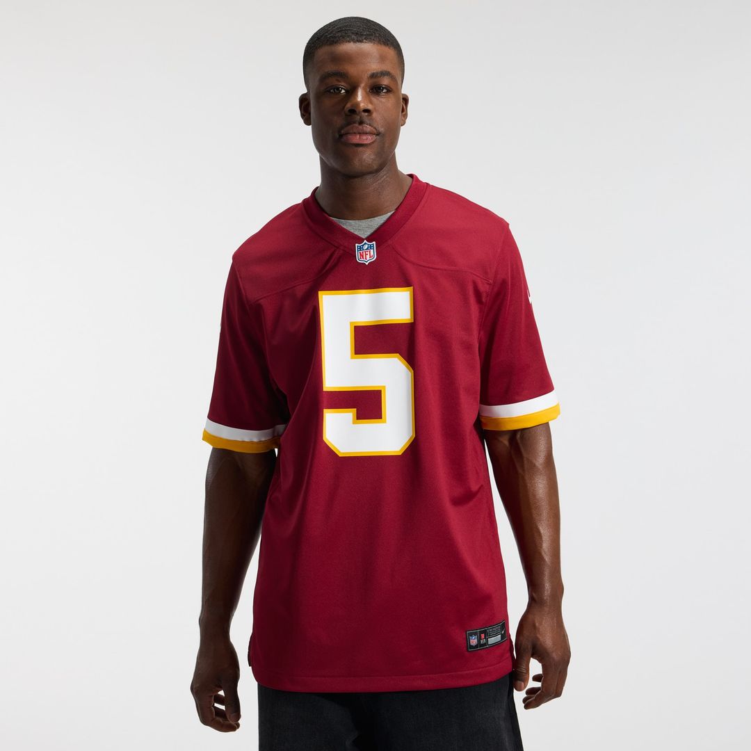 Men's Washington Commanders Jayden Daniels Burgundy Game NFL Football Jersey - view 18