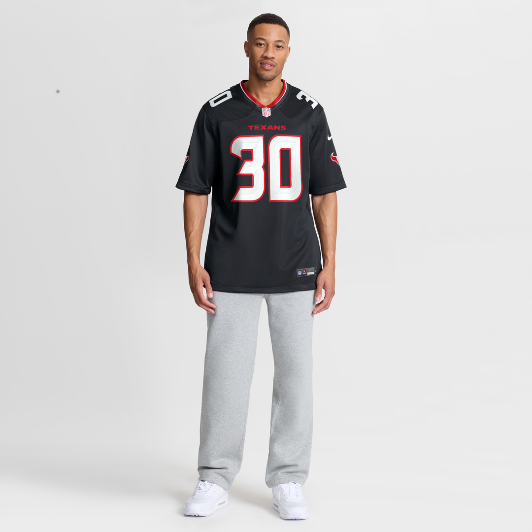 Men's Houston Texans Brandon Codrington Navy Team Game NFL Football Jersey - view 4
