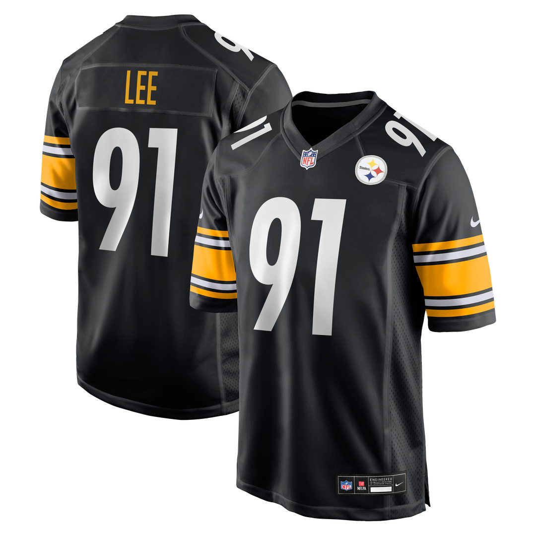 Men's Pittsburgh Steelers Logan Lee Black Game NFL Football Jersey - view 1