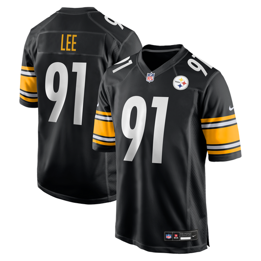 Men's Pittsburgh Steelers Logan Lee Black Game NFL Football Jersey - view 1