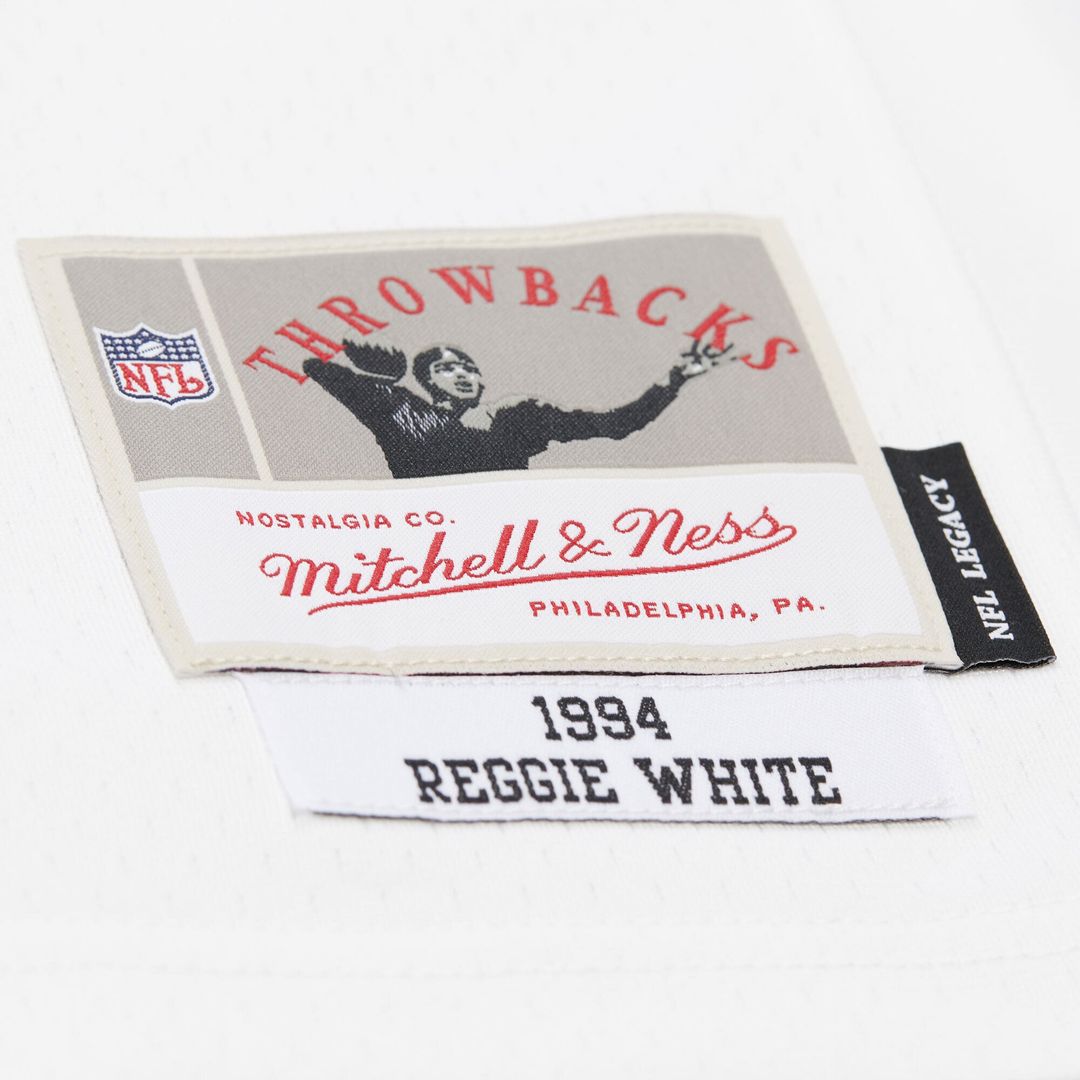Men's Green Bay Packers Reggie White White 1994 Legacy Replica NFL Football Jersey - view 5