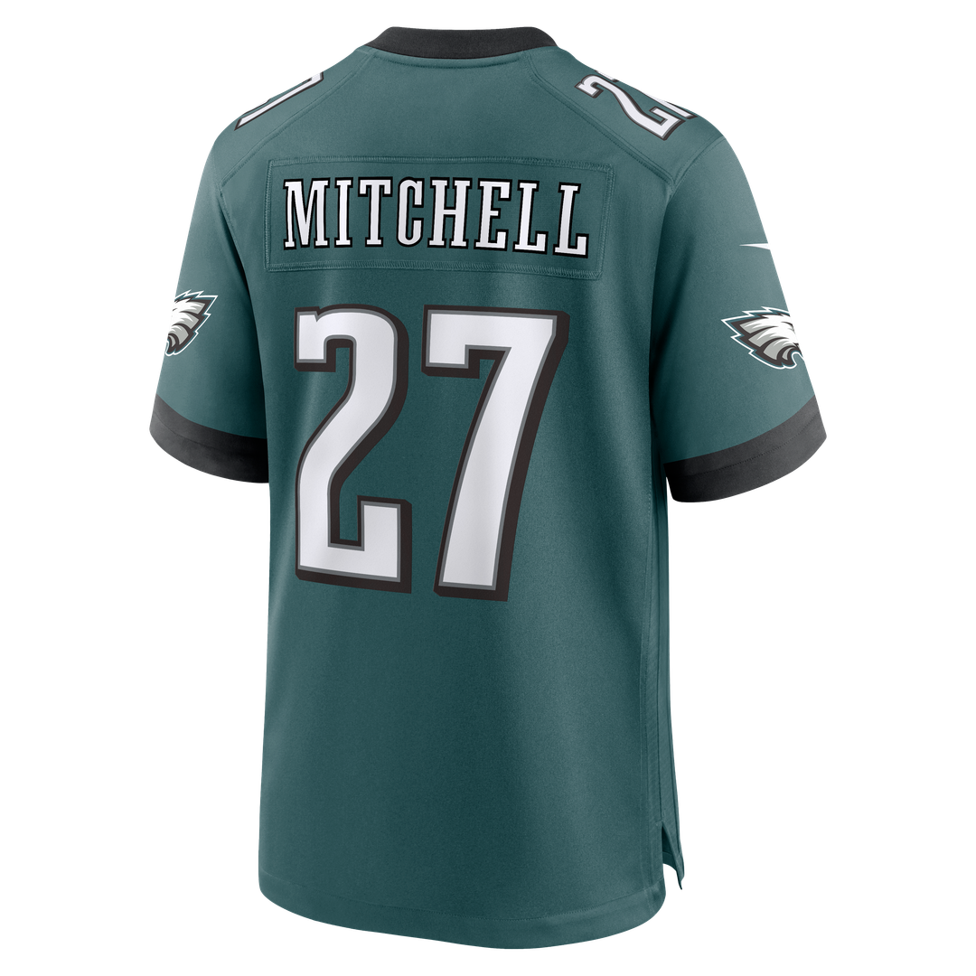 Men's Philadelphia Eagles Quinyon Mitchell Midnight Green Team Game NFL Football Jersey - view 3