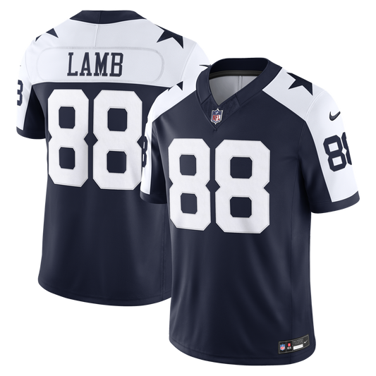 Men's Dallas Cowboys CeeDee Lamb Navy Alternate Stitched Limited NFL Football Jersey - view 1