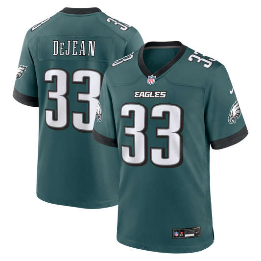 Men's Philadelphia Eagles Cooper DeJean Midnight Green Team Game NFL Football Jersey - view 1