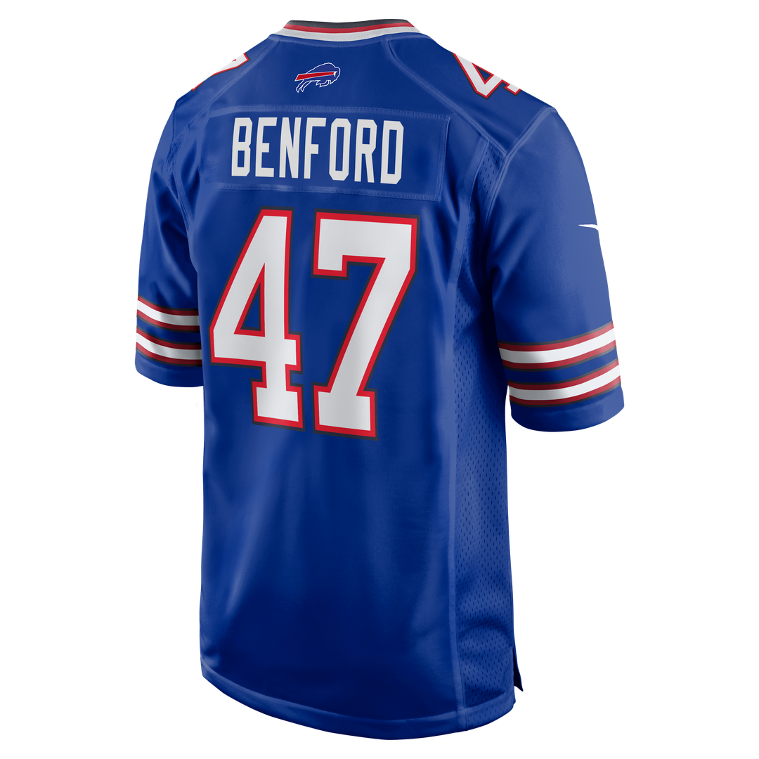 Men's Buffalo Bills Christian Benford Royal Game NFL Football Jersey - view 3
