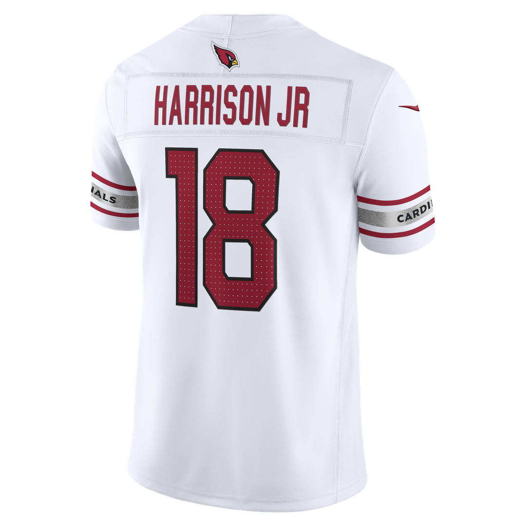 Men's Arizona Cardinals Marvin Harrison Jr. White Stitched Limited NFL Football Jersey - view 6