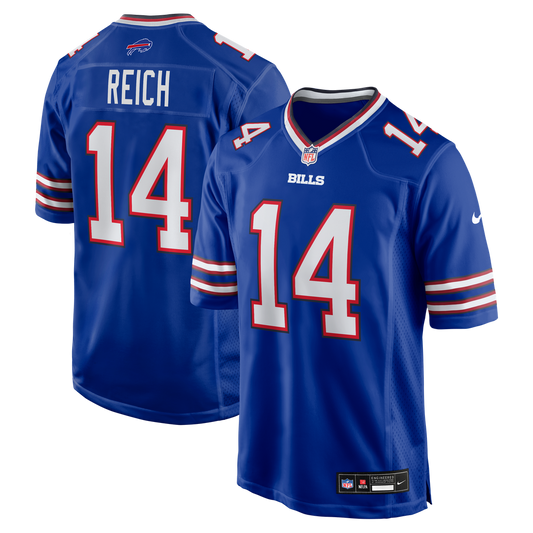 Men's Buffalo Bills Frank Reich Royal Game NFL Football Jersey - view 1