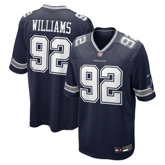 Men's Dallas Cowboys Quinnen Williams Navy Team Game NFL Football Jersey - view 1