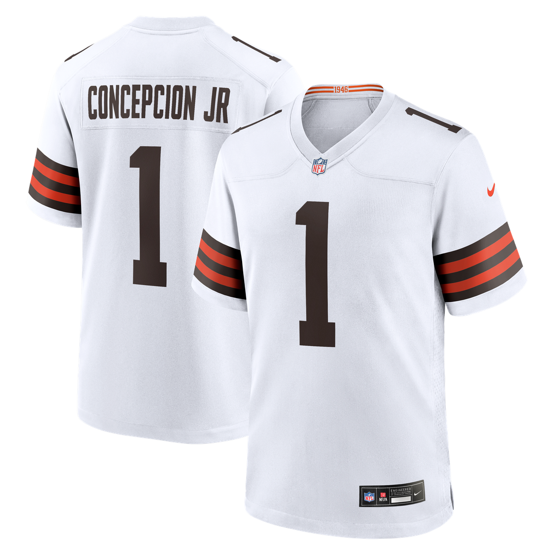 Men's Cleveland Browns KC Concepcion Jr. White Game NFL Football Jersey - view 4