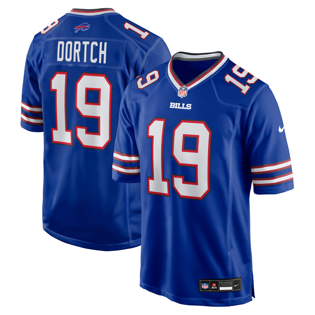 Men's Buffalo Bills Greg Dortch Royal Team Game NFL Football Jersey - view 1
