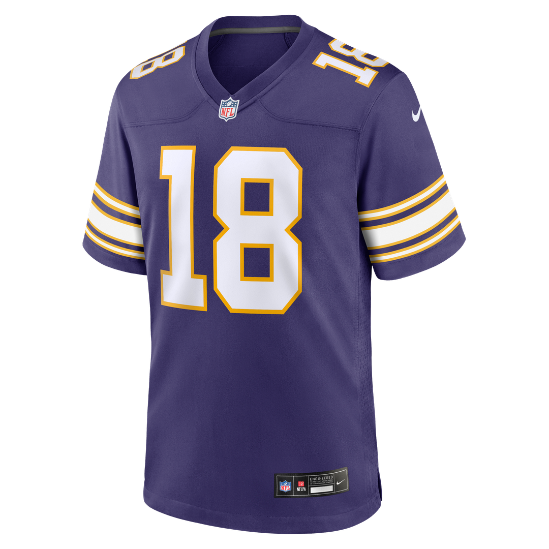 Men's Minnesota Vikings Justin Jefferson White Alternate Game NFL Football Jersey - view 35