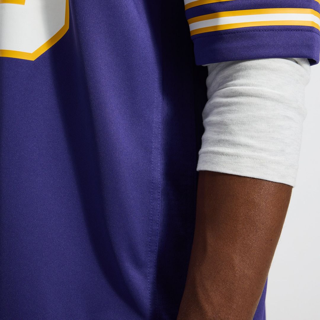 Men's Minnesota Vikings Justin Jefferson White Alternate Game NFL Football Jersey - view 45