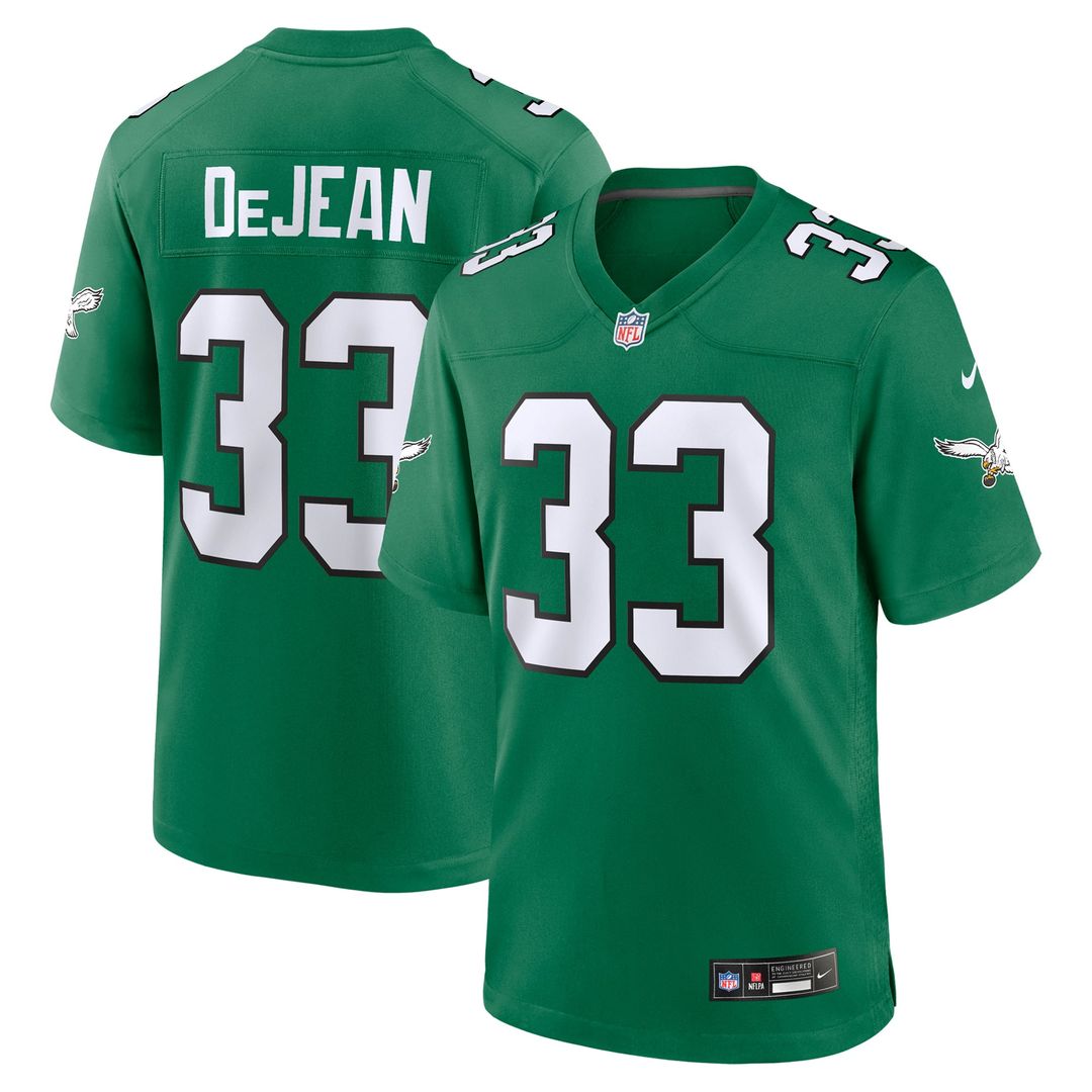 Men's Philadelphia Eagles Cooper DeJean Midnight Green Team Game NFL Football Jersey - view 13