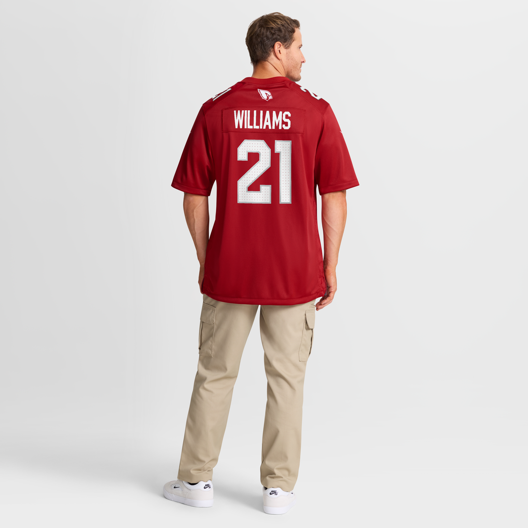Men's Arizona Cardinals Garrett Williams Cardinal Game NFL Football Jersey - view 8