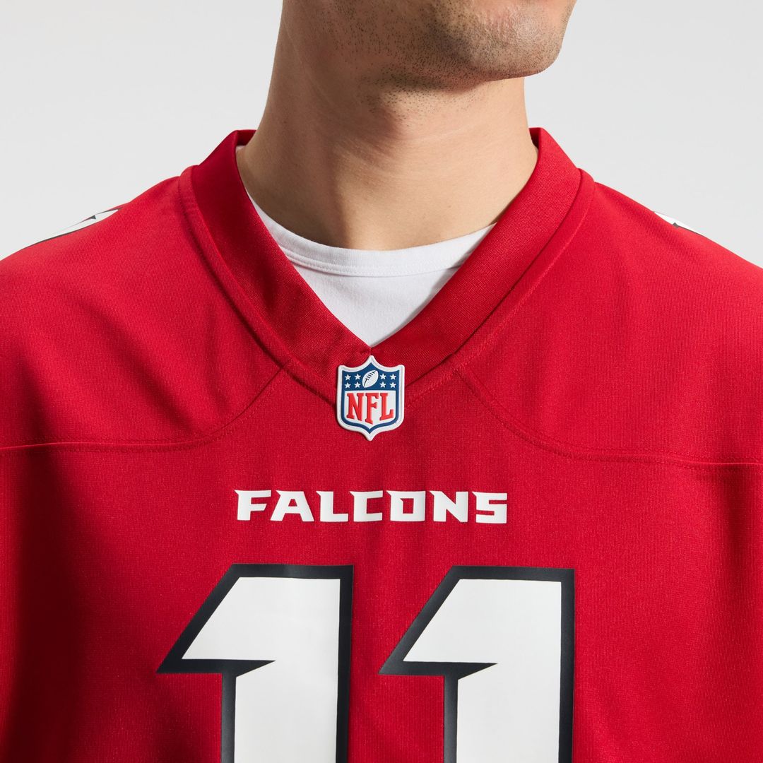 Men's Atlanta Falcons Jalon Walker Red Game NFL Football Jersey - view 10