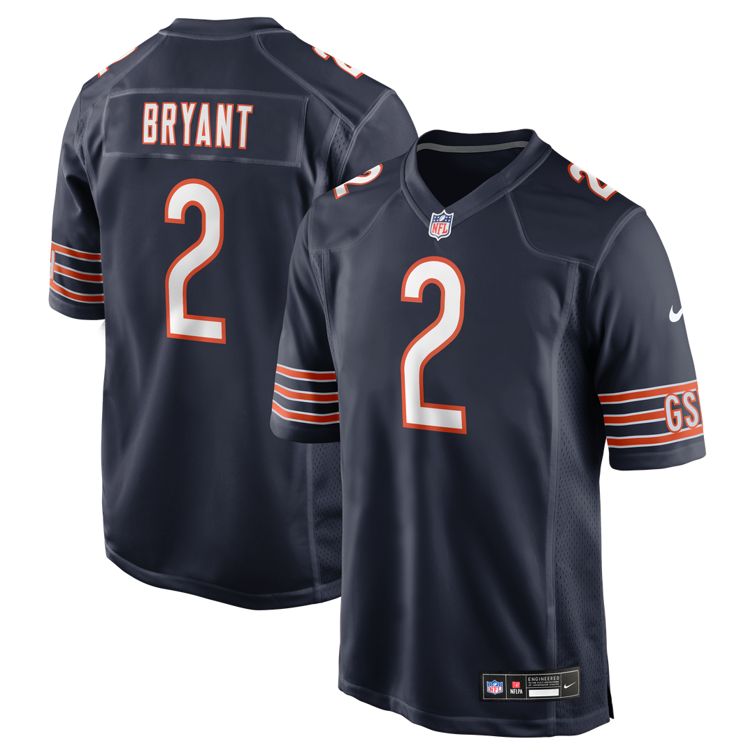 Men's Chicago Bears Coby Bryant Navy Team Game NFL Football Jersey - view 1