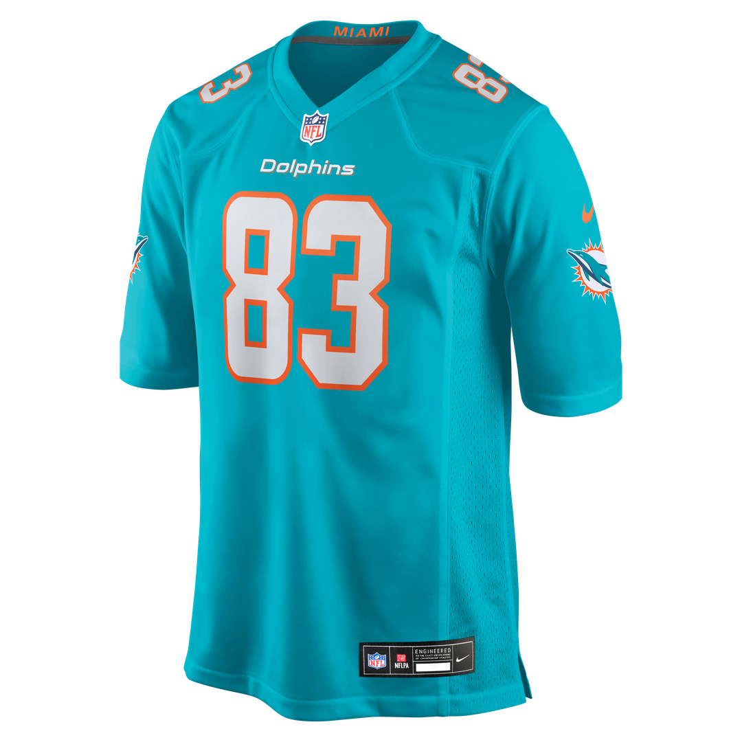 Men's Miami Dolphins Darren Waller Aqua Team Game NFL Football Jersey - view 2