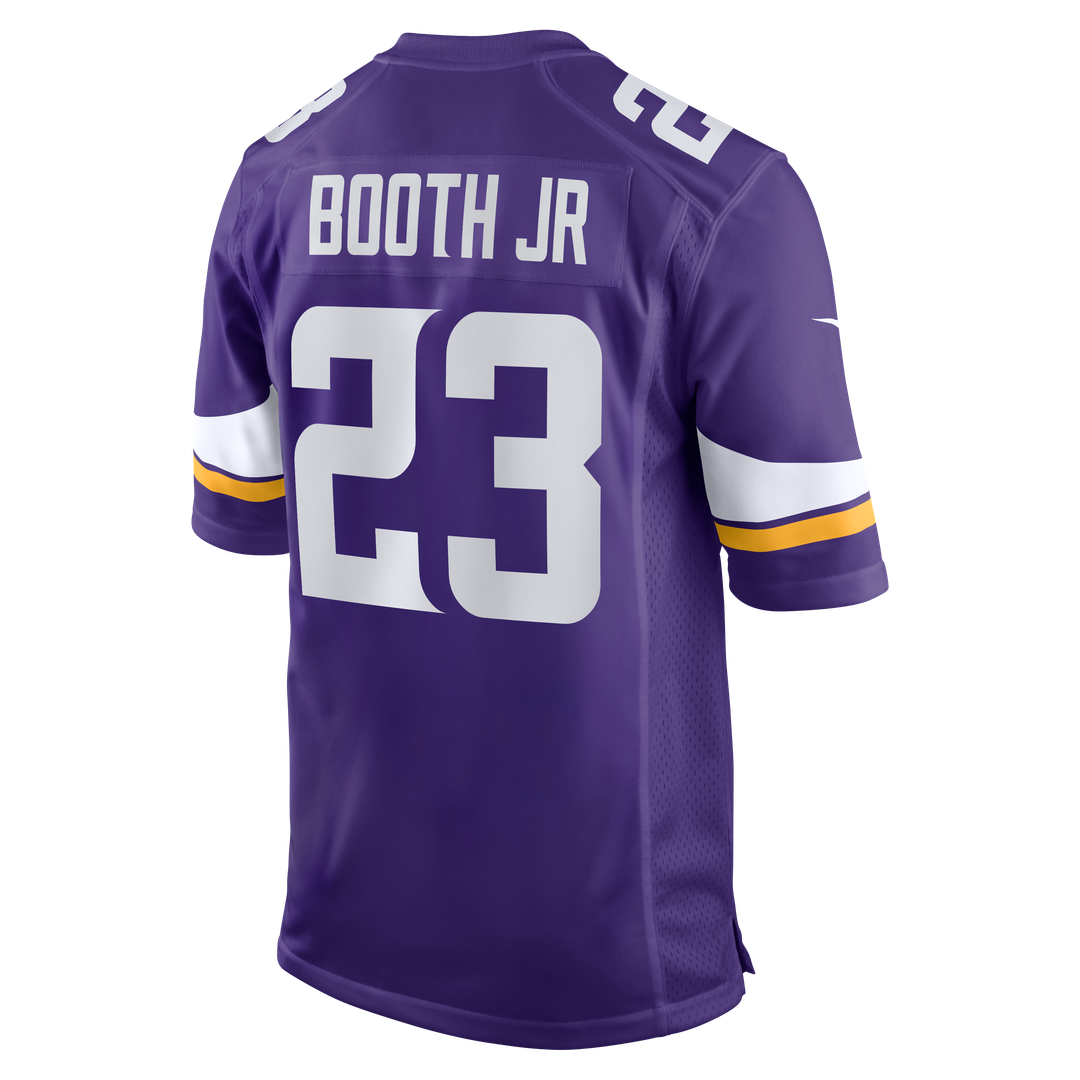 Men's Minnesota Vikings Andrew Booth Jr. Purple Player Game NFL Football Jersey - view 3