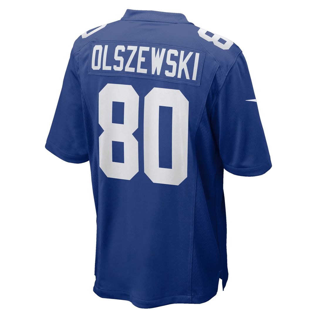 Men's New York Giants Gunner Olszewski Royal Team Game NFL Football Jersey - view 3