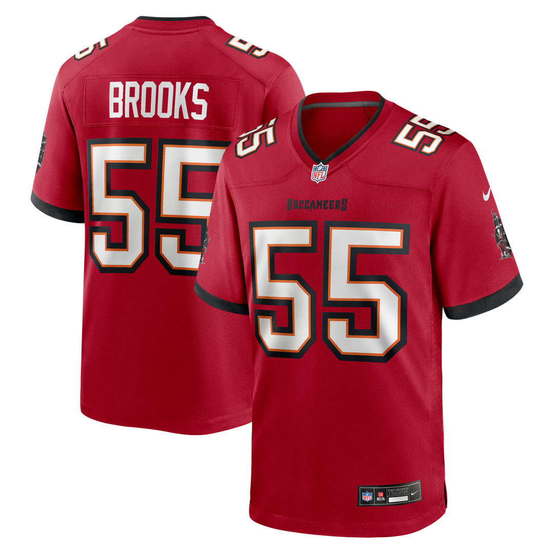 Men's Tampa Bay Buccaneers Derrick Brooks Red Game NFL Football Jersey - view 1