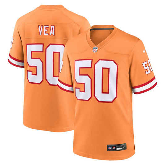 Men's Tampa Bay Buccaneers Vita Vea Orange Throwback Game NFL Football Jersey - view 1
