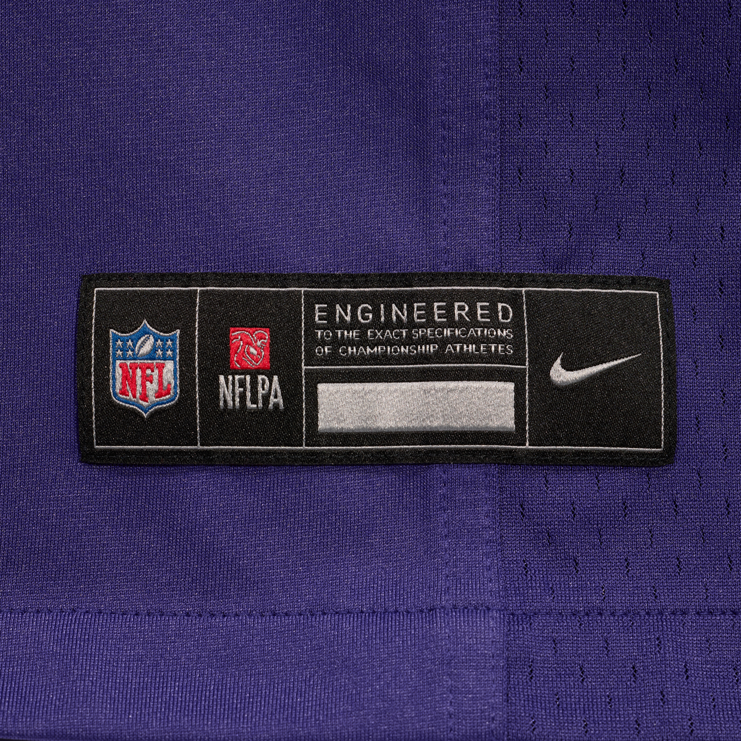 Men's Baltimore Ravens Zay Flowers Purple Game NFL Football Jersey - view 6
